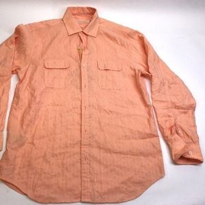 Tommy Bahama Mens Long Sleeve Cotton Hawai Sz M